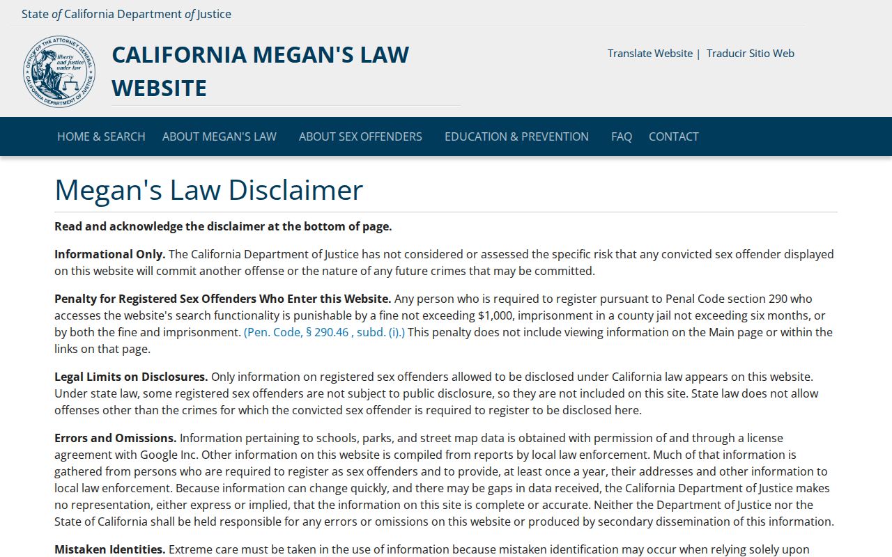 Los Banos people directories reference to California Megan's Law search