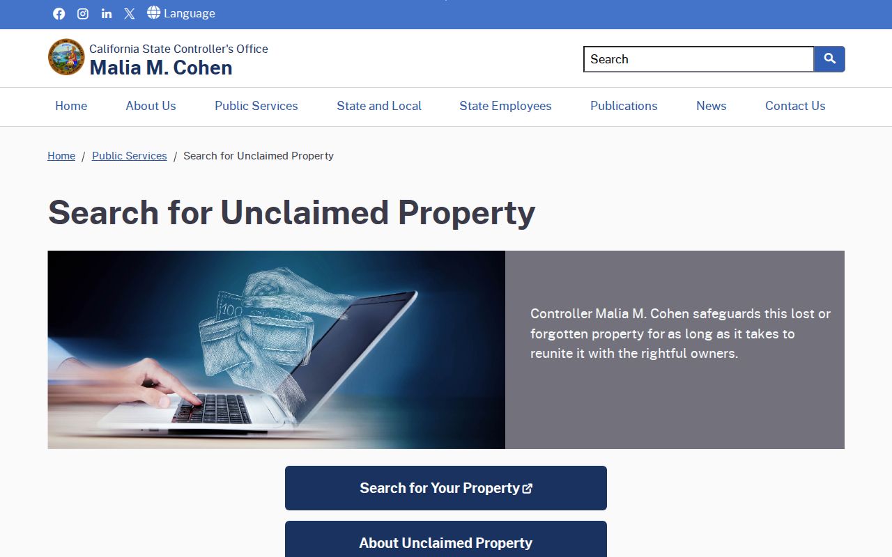 Los Banos people directories California unclaimed property search guidance